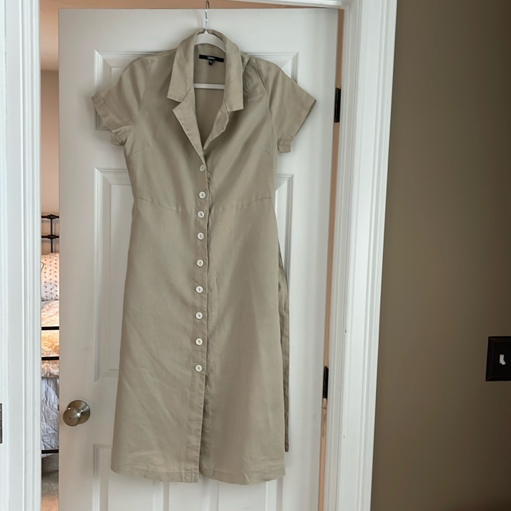 Quince European Linen Shirt dress